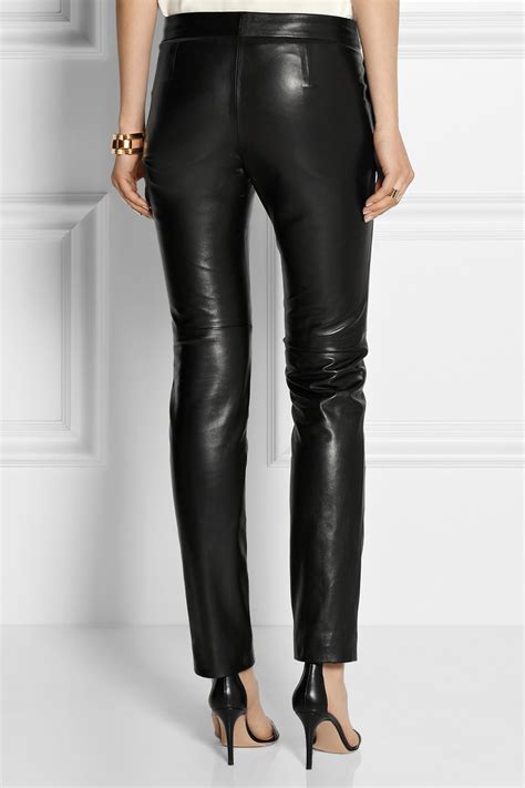 women's gucci high rise leather pants|gucci cargo track pants.